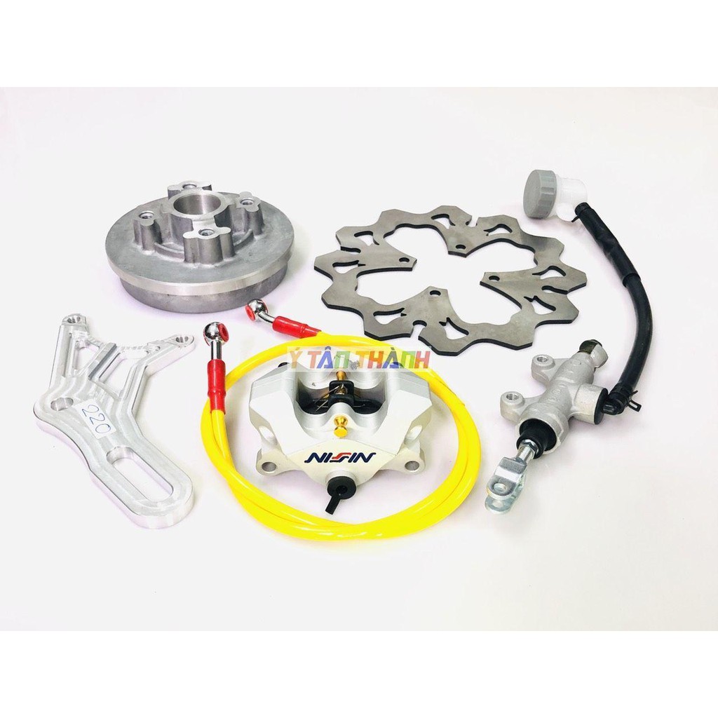 bộ đĩa sau sirius heo nissin K2 đĩa 220mm V1 0184