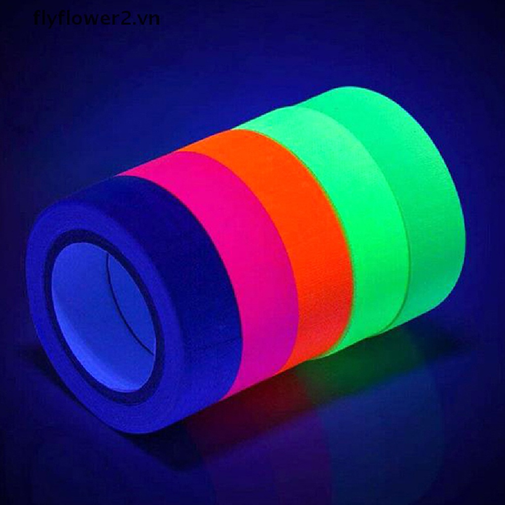 Bộ 2 Cuộn Băng Keo Phản Quang UV Phát Sáng Trong Đêm