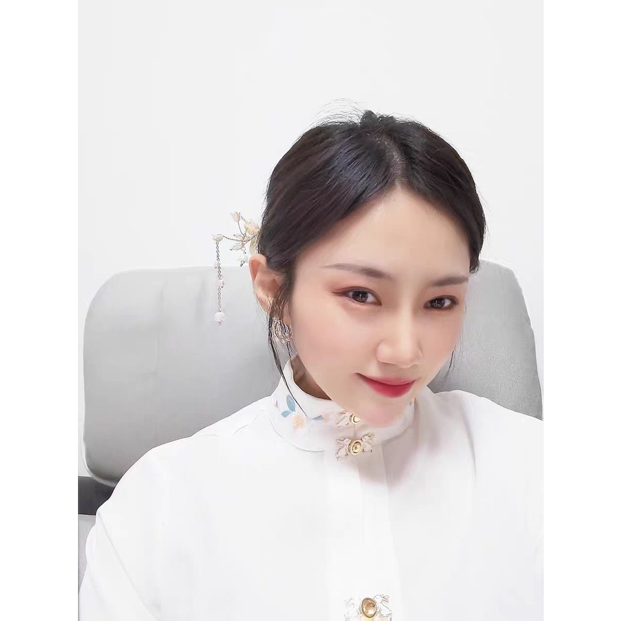 [Aishang Trang Sức Đẹp] Trâm Cài Tóc Tua Rua Phong Cách Hanfu Cổ Điển Thủ Công Hoa Lily of the Valley Series