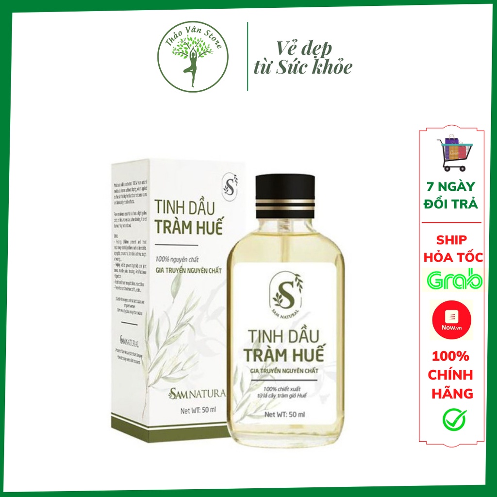 ❤TINH DẦU TRÀM SAM NATURAL - Tinh dầu tràm Huế 100% nguyên chất hỗ trợ cảm cúm, cảm lạnh, côn trùng cắn❤