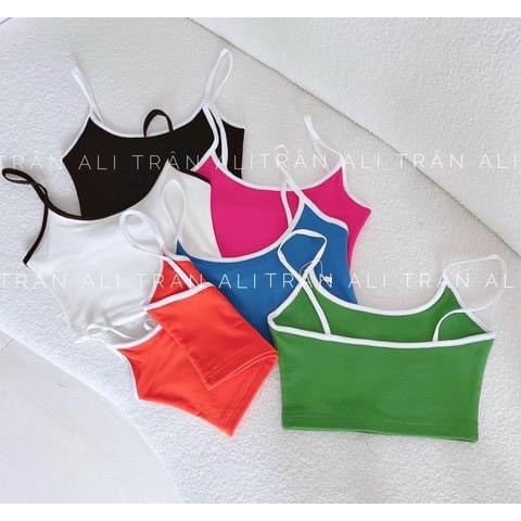 Áo Croptop 2 Dây Borip Hot trend Và Quần Bí A5244