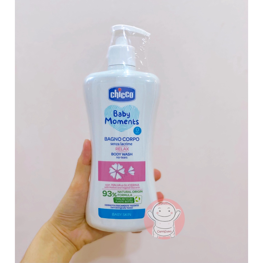Sữa tắm GIÚP BÉ NGỦ NGON Chicco chai 500ml cho bé từ 0M+