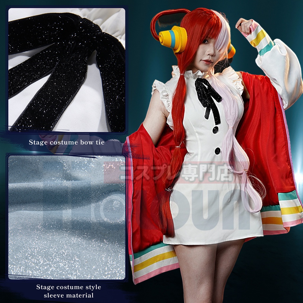 HOLOUN Japan Anime Cosplay Costume Hjoun Bộ Đồ Hóa Trang Nhân Vật Ca Sĩ Uta World Singer Nhật Bản