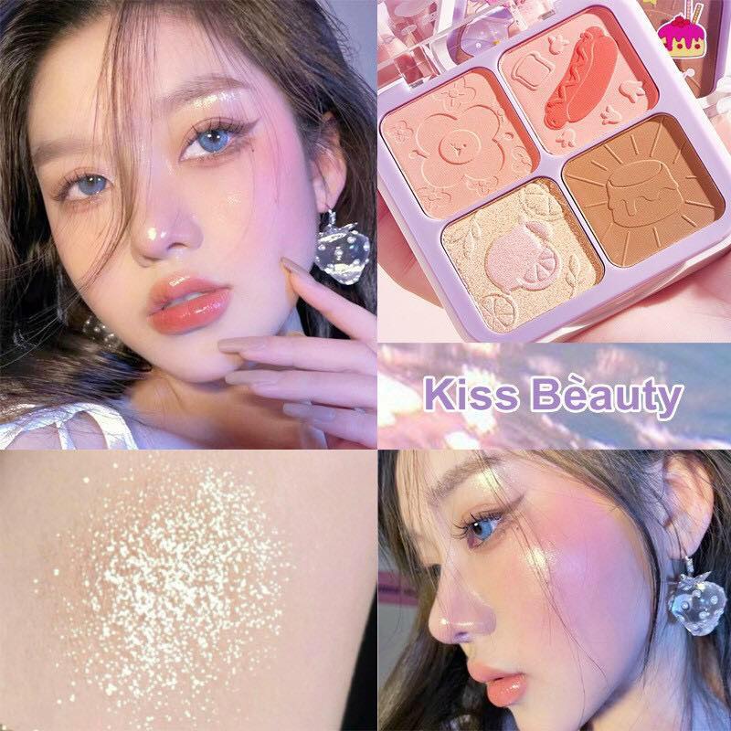 BẢNG PHẤN MÁ HỒNG SIÊU ĐẸP SWEETHEART DIARY KISS BEAUTY CHÍNH HÃNG - 11275