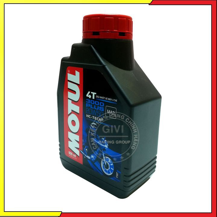 Nhớt Motul 3000 Plus 4T 20W50 Dành Cho Xe Số Và Tay Côn