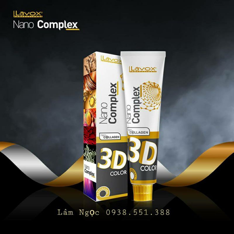 Kem nhuộm chuyên nghiệp Siêu Dưỡng 3D Nano Complex Collagen LAVOX