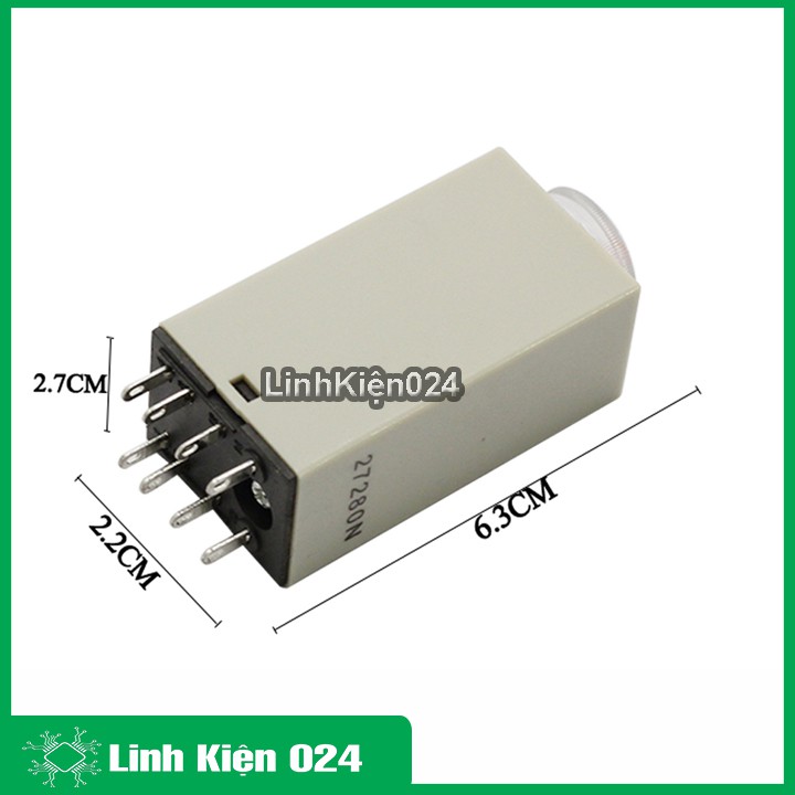 Rơ Le Thời Gian Timer Omron H3Y-2 8P 220V