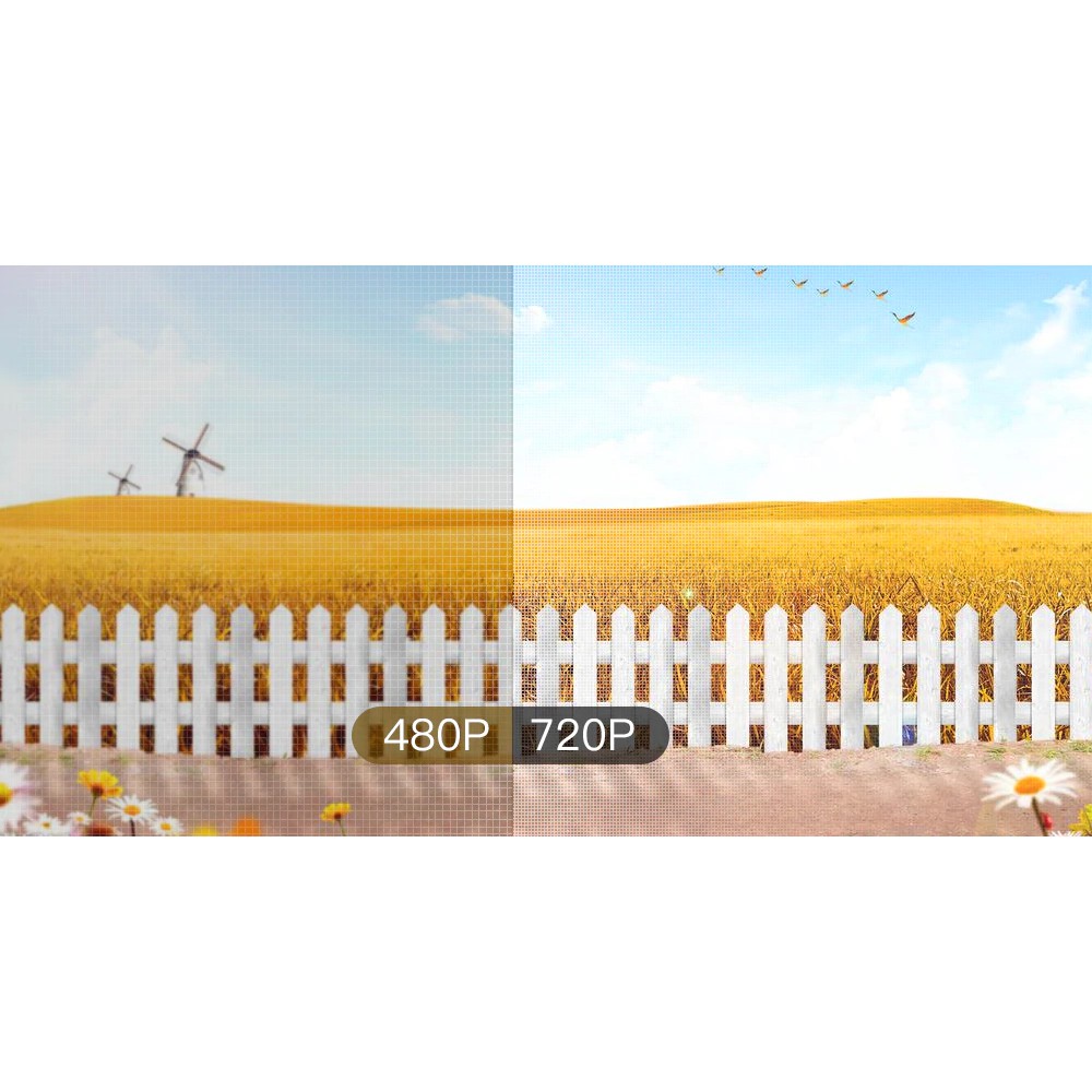 Máy chiếu Mini T6 Kết nối điện thoại - Laptop - Qua wifi FullHD 1080p