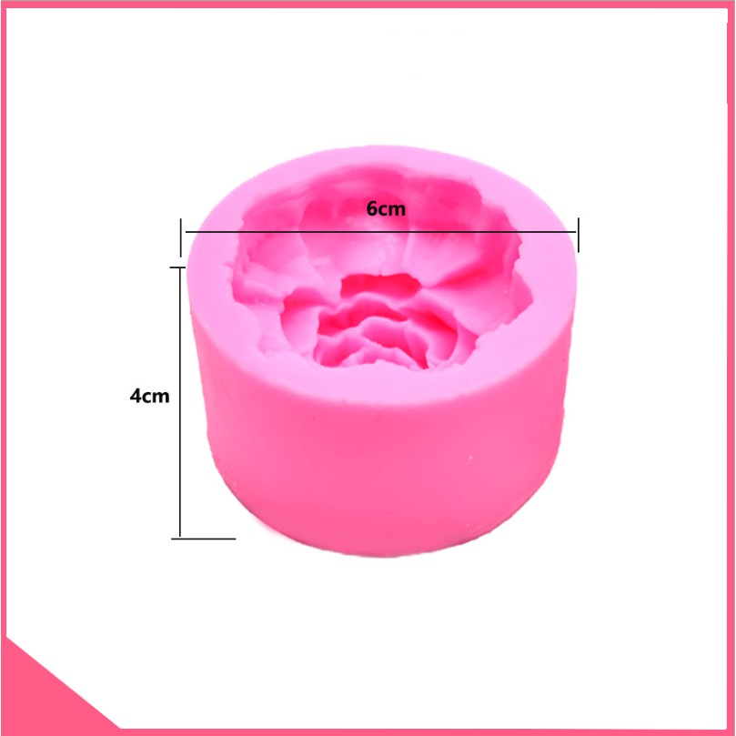 Khuôn silicon 4d làm rau câu hình hoa hồng