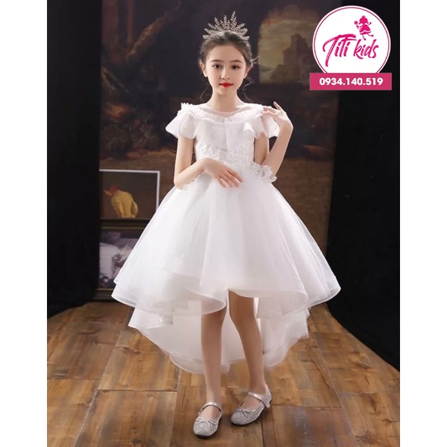 Đầm Công Chúa Bé Gái TiTiKids Đầm Đuổi Xếp Ly CC160