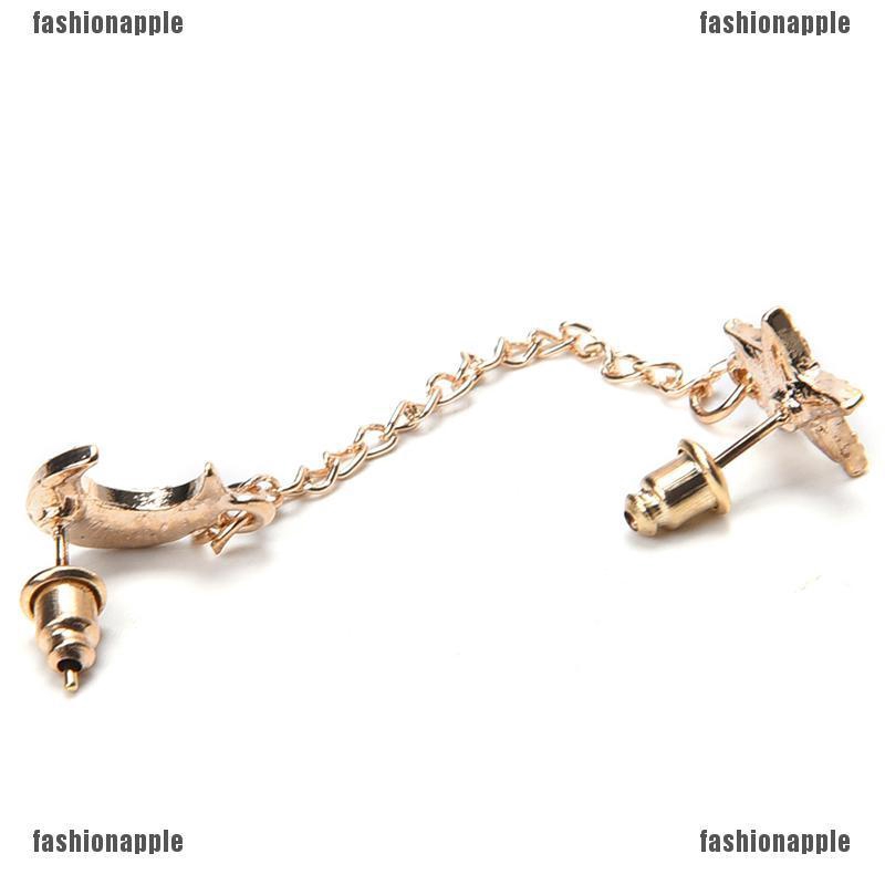 Khuyên Tai Thép Không Gỉ Đính Đá Độc Đáo