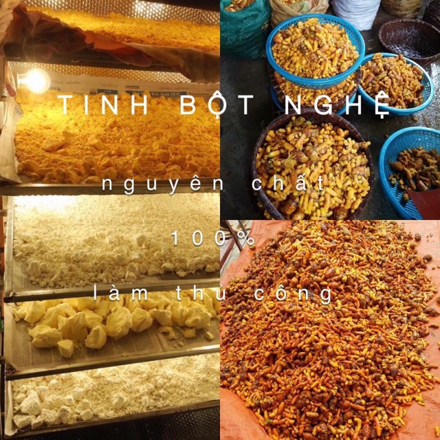 Tinh bột nghệ thủ công nguyên chất