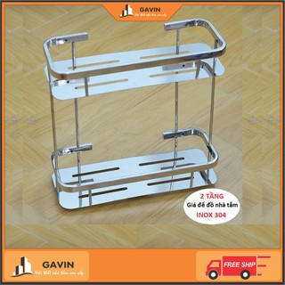 GIÁ ĐỂ ĐỒ NHÀ TẮM HAI TẦNG, KỆ TREO NHÀ TẮM INOX CAO CẤP