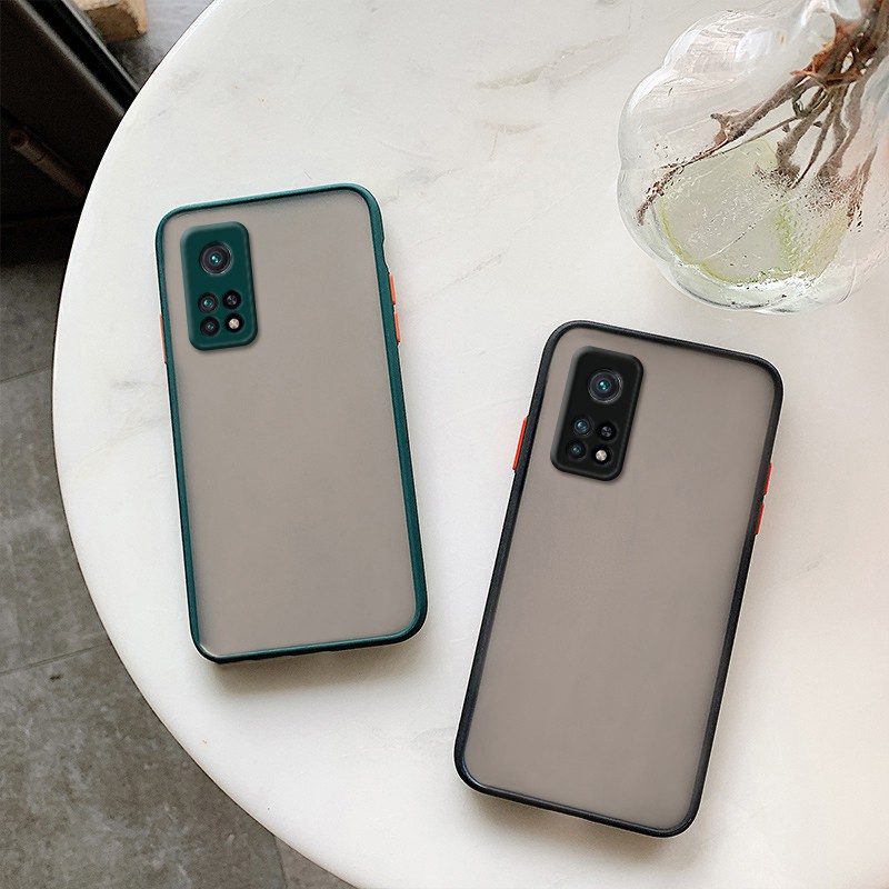 Ốp điện thoại nhám bảo vệ camera chống sốc/va đập cho Xiaomi Mi 12T 12 12X 11 Lite 11T 10T Note 10 Pro 5G