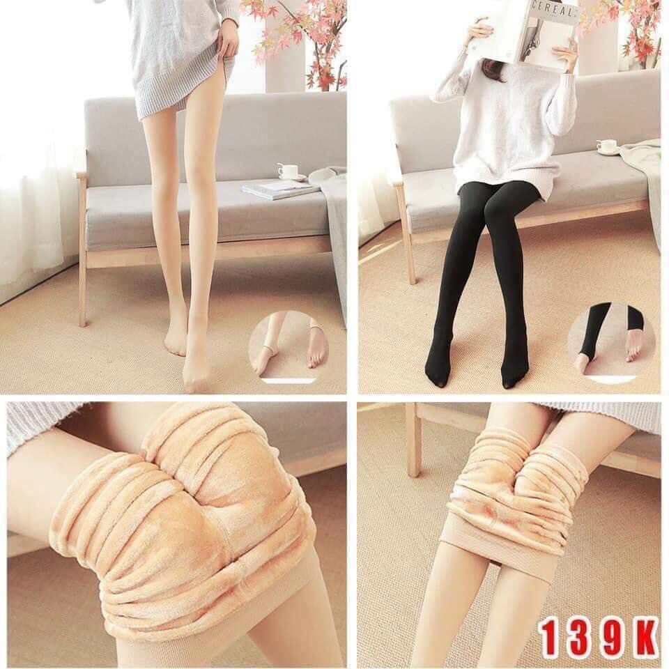 Quần tất lót lông, lót nỉ xuất nhật siêu ấm