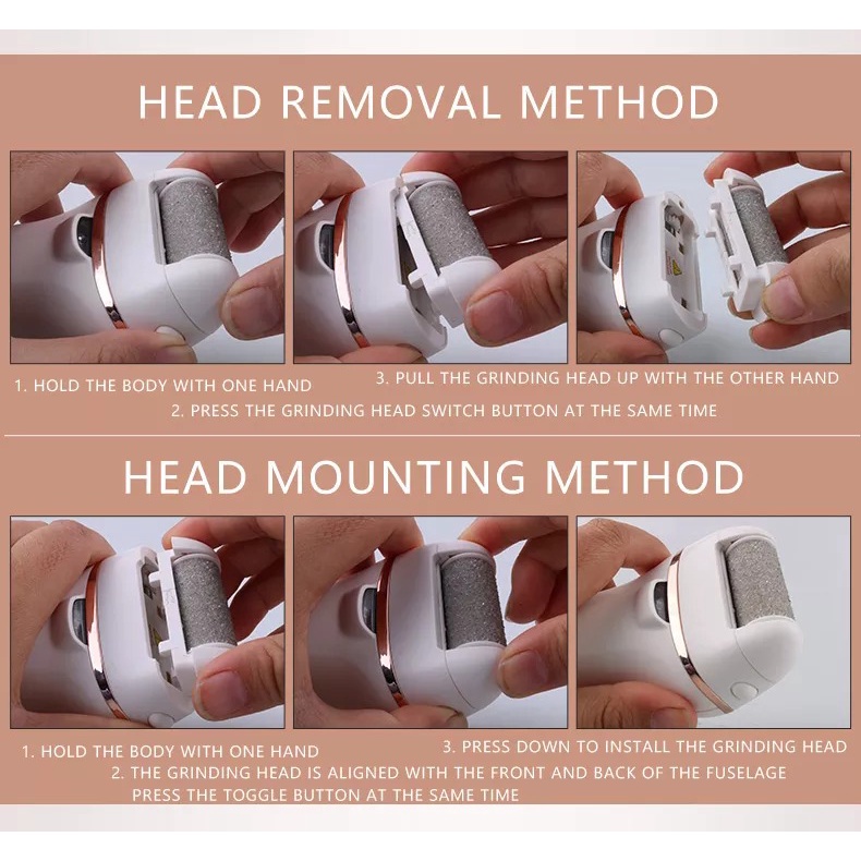 Đầu Đá Máy Mài Chà Gót Chân Jinding. Tẩy Da Chết Gót Chân Hiệu Quả An Toàn Tại Nhà