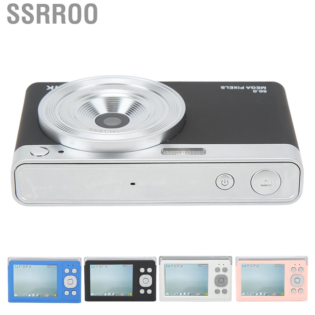 Ssrroo Máy Ảnh Kỹ Thuật Số 4K 2.88in IPS HD Tự Động Lấy Nét 16X Zoom 50MP