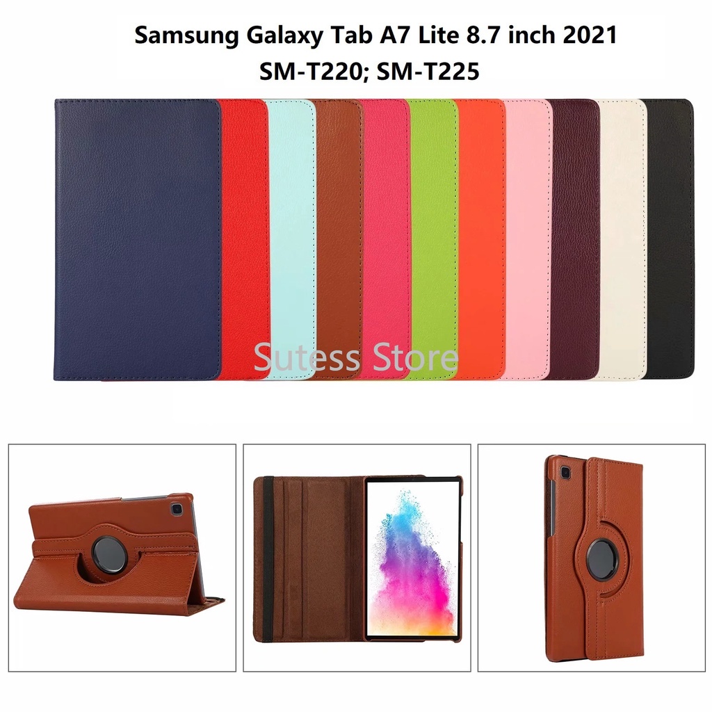 Bao da bảo vệ máy tính bảng có thể xoay tùy ý dành cho Samsung Galaxy Tab A7 Lite 8.7 inch 2021 T220 T225 | BigBuy360 - bigbuy360.vn