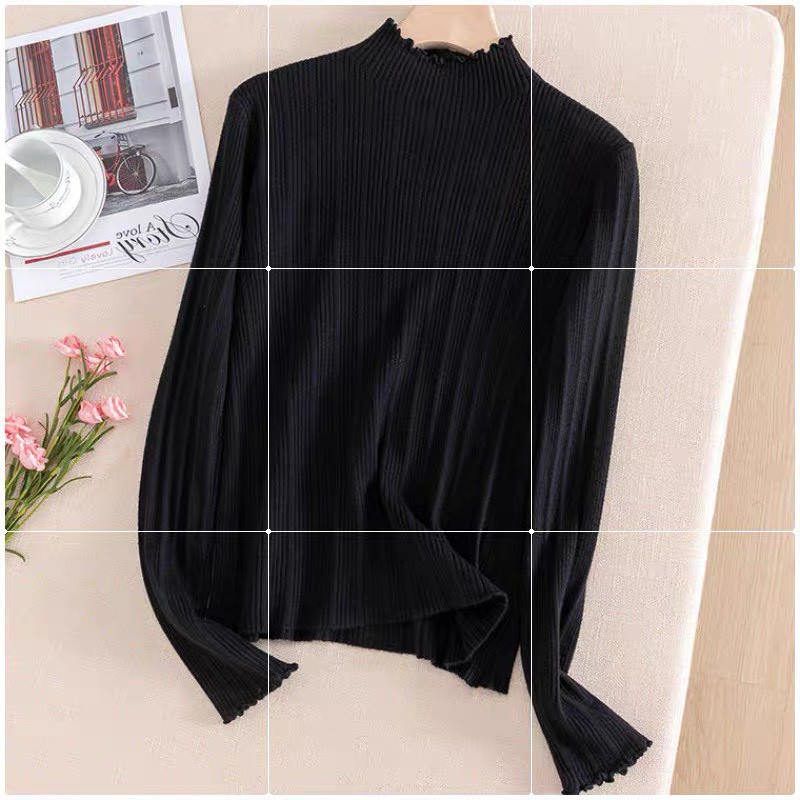 Áo len nữ CỔ BÈO dáng suông giữ nhiệt tốt len mềm mịn không bai xù | BigBuy360 - bigbuy360.vn