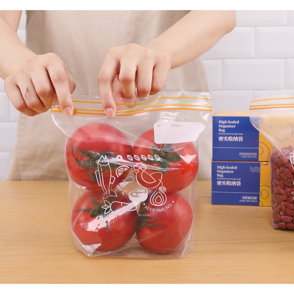 Túi ziplock bảo quản thực phẩm kín giúp thực phẩm luôn tươi mới (NB8)