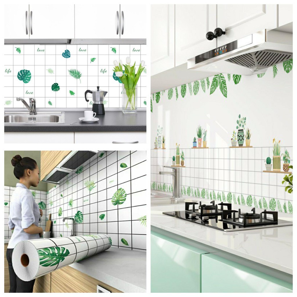 Giấy dán bếp tráng nhôm chịu nhiệt chống dầu mỡ khổ rộng 60cm dài 3m Dexi | BigBuy360 - bigbuy360.vn