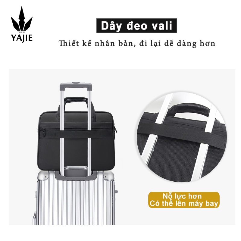 Túi xách nam công sở vải không thấm nước công suất lớn 15,6 inch 17 inch túi đựng máy tính xách tay