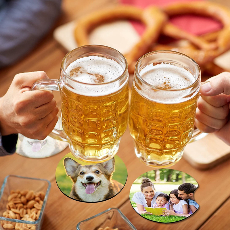 Sản Phẩm Chưa Sơn Đế Lót Cốc Xe Hơi Trống DIY