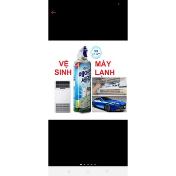 Chai xịt  vệ sinh  làm sạch, khử mùi  máy lạnh ,điều hòa tại nhà tiện lợi