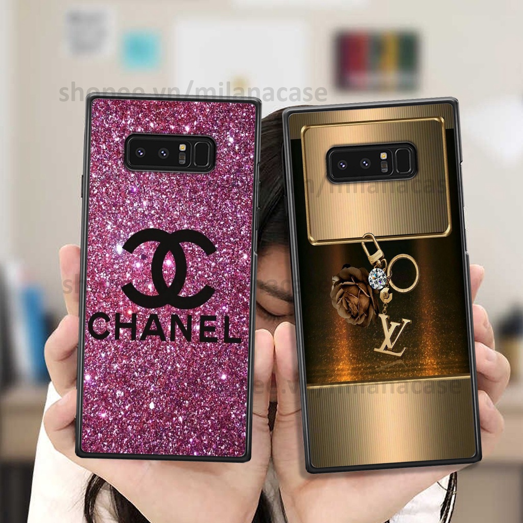 Ốp Samsung Note 8 in hình các thương hiệu nổi tiếng sang chảnh, đẳng cấp, cá tính