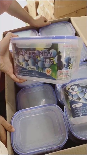 Set 3 hộp đựng thực phẩm hàng việt nam