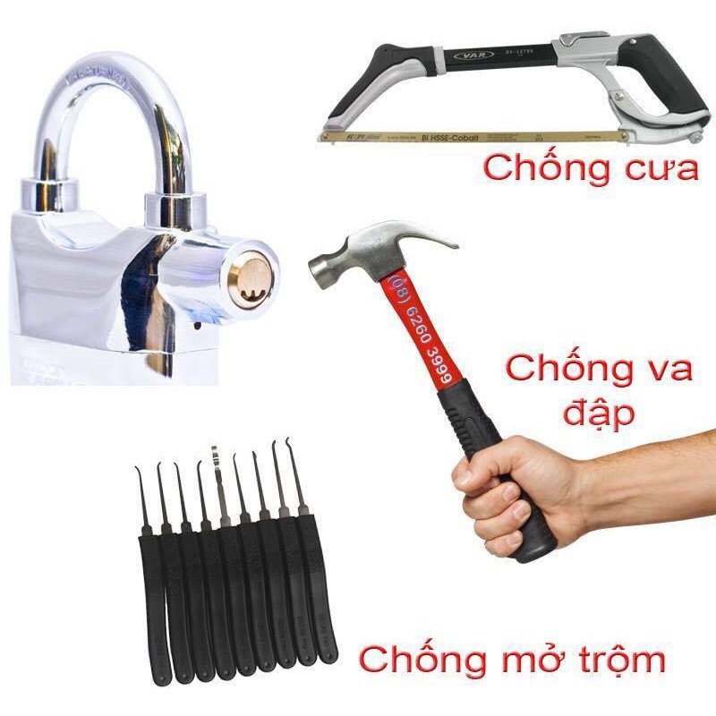 KHÓA CHỐNG TRỘM ALARM LOCK CÓ CHUÔNG BÁO ĐỘNG(chất lượng- cao giá tốt)