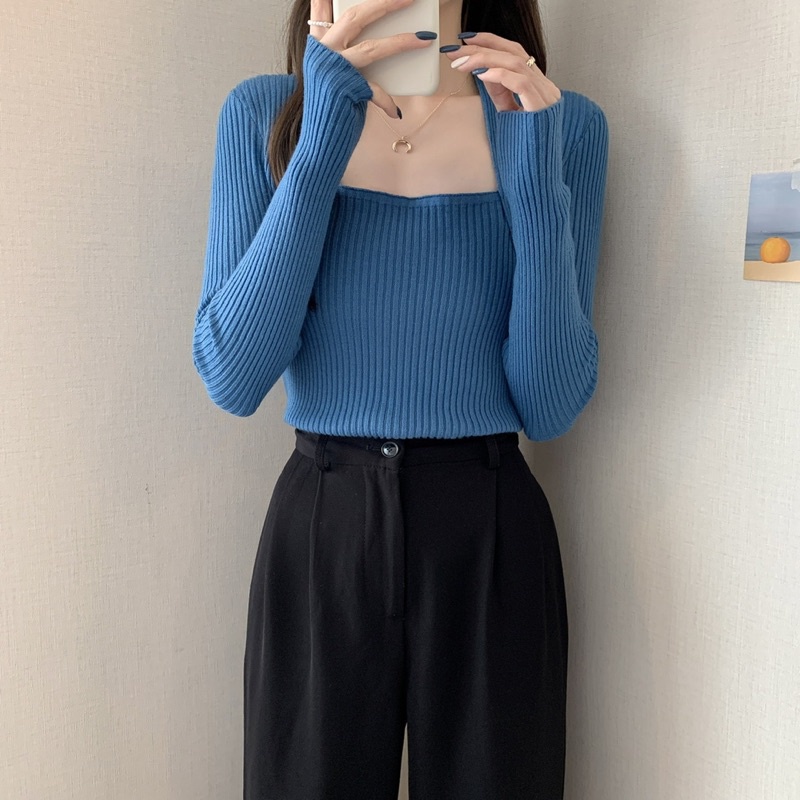 ÁO LEN CỔ VUÔNG SIÊU SANG CHẢNH HÀNG ĐẸP QUẢNG CHÂU CÓ ẢNH THẬT | BigBuy360 - bigbuy360.vn