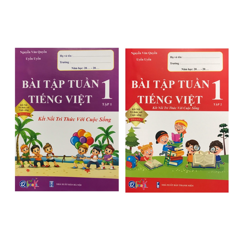 Sách - Combo bài tập tuần tiếng việt 1 tập 1 tập 2 ( Kết Nối )