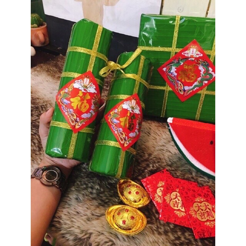 Sỉ mô hình bánh chưng, bánh tét, dưa hấu trang trí- có sẵn