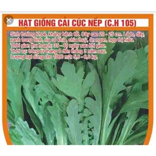 [ GIÁ SỈ ]Hạt giống rau cải cúc nếp - TTH