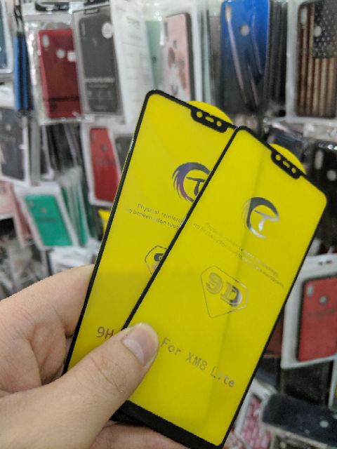 Cường lực 6D cho Xiaomi Mi 8 Lite full màn full keo ôm màn 2.5D viền mỏng trơn mượt cao cấp xe