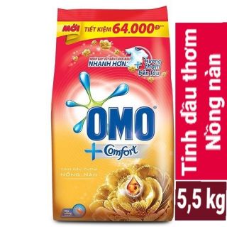 Bột giặt Omo túi 5,5kg hương comfort