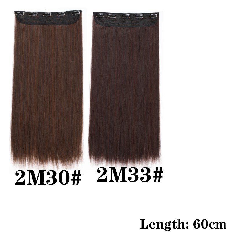 Tóc giả Wigsin thẳng dài 80cm có 5 kẹp chắc chắn