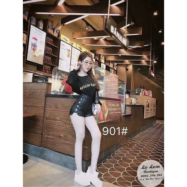 QUẦN SHORT DA, QUẦN SOOC DA CÚC SƯỜN QUẢNG CHÂU MS20034