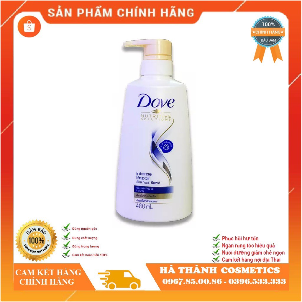 Dầu Gội / Dầu Xả Dove Phục Hồi Hư Tổn 480ml