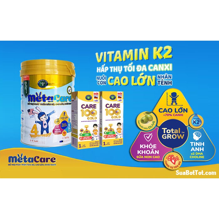 Sữa bột Metacare Step 3 Lon 400g_900g - Phát triển toàn diện cho trẻ_Duchuymilk