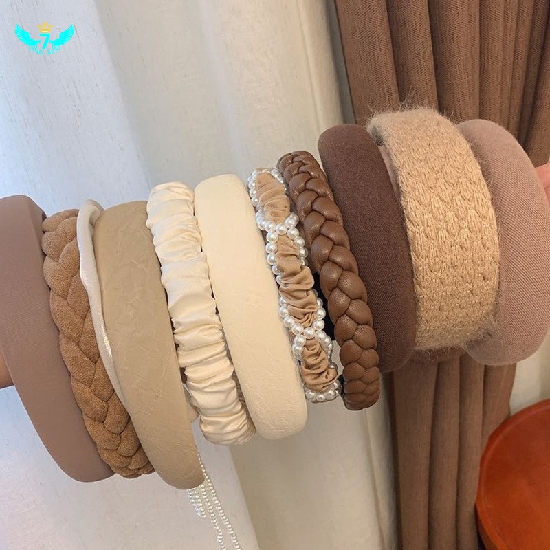 Băng đô bản rộng nhiều kiểu đính ngọc trai phong cách Hàn Quốc duyên dáng CEP