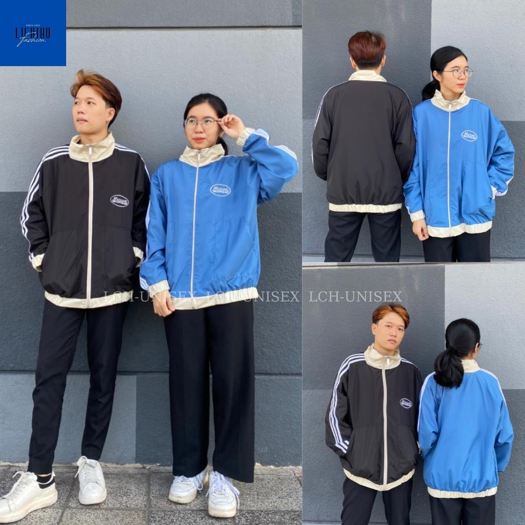 Áo khoác dù form rộng unisex basic nam nữ thêu Marcus Áo khoác chống nắng 2 lớp cổ cao LCH