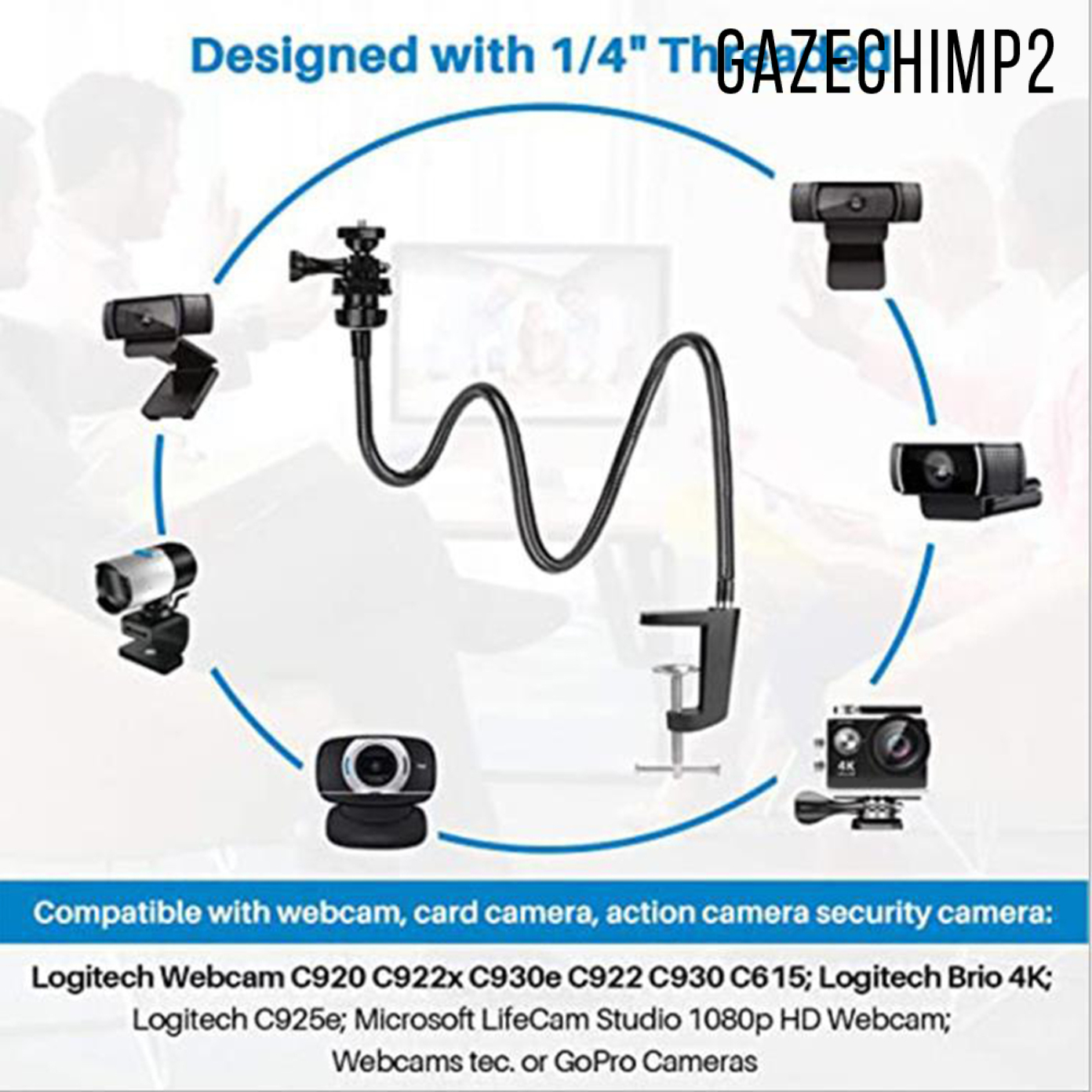 Webcam Gazechimp2 Cho Máy Tính Logitech 360