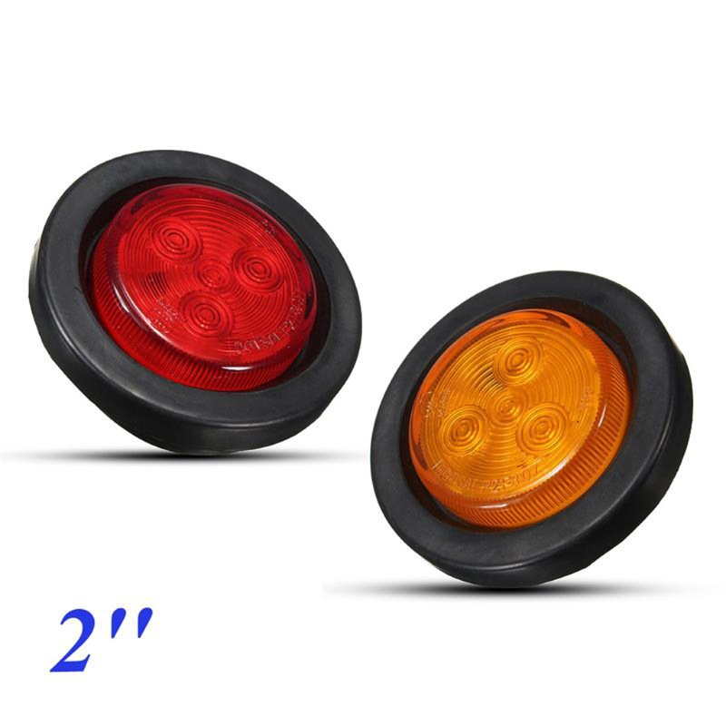 1 Đèn Led 4 Bóng Chống Nước Gắn Hông Xe Tải / Tàu Thuyền