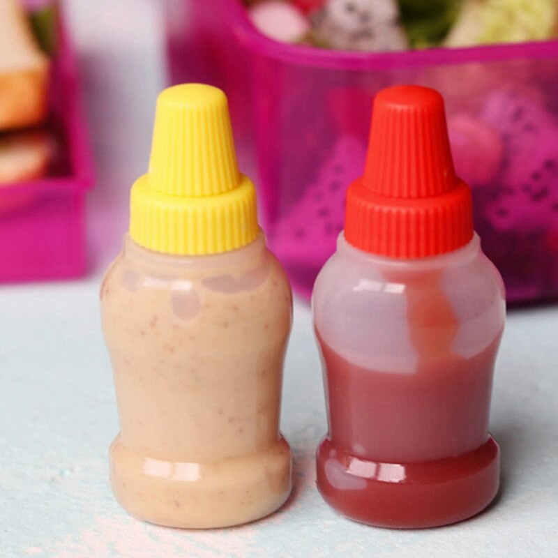 Set 2 Bình Đựng Nước Sốt Mini Dạng Bóp Tiện Dụng Cho Nhà Bếp