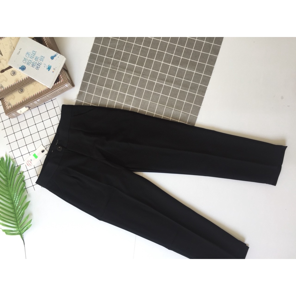 Quần baggy công sở BIGSIZE  baggy gấu lệch chất tuyết mưa siêu đẹp 833