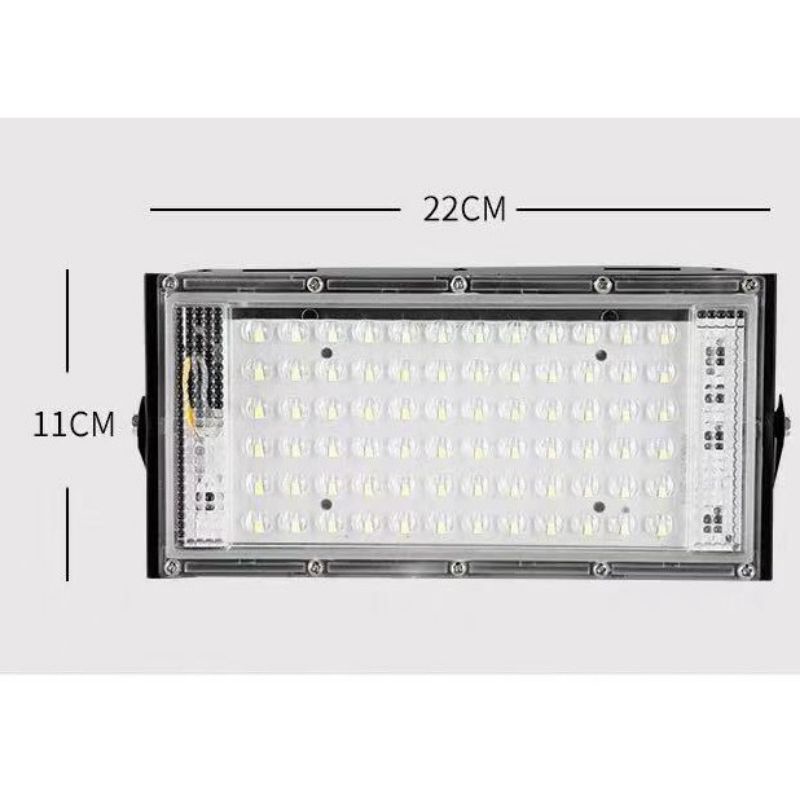 Đèn Led Pha 50W Ngoài Trời Chống Mưa 220V 6500k ip65