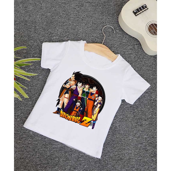 Áo thun bé trai kiểu songoku dragon Ball