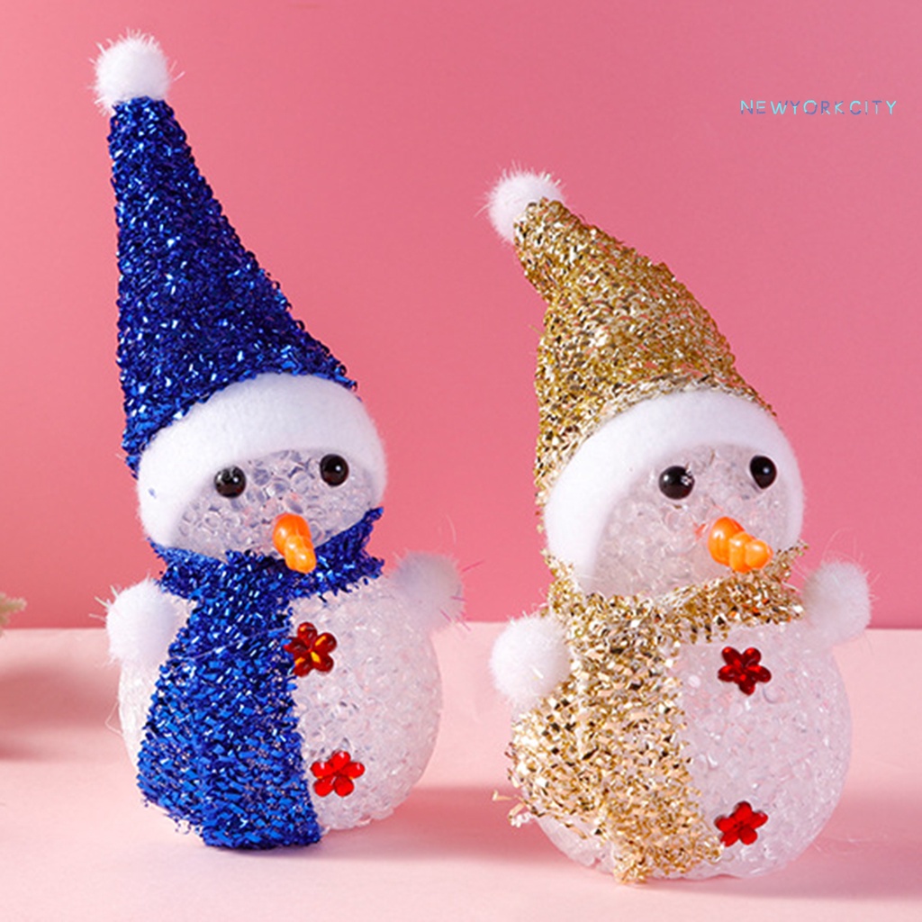 Người Tuyết Đội Mũ Nhiều Màu Sắc Có Đèn Ngủ Tiện Dụng